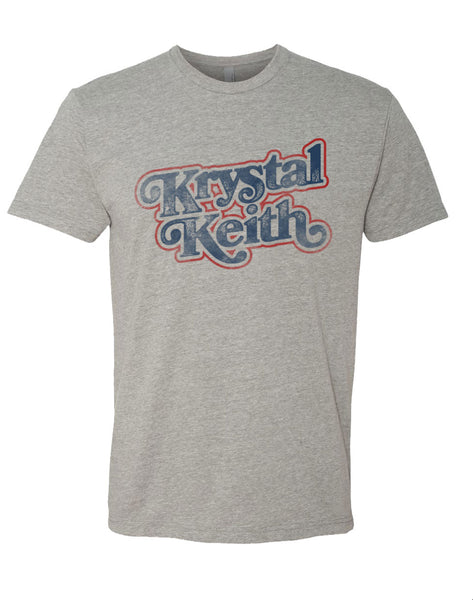 Krystal Keith Logo Light Grey Tee